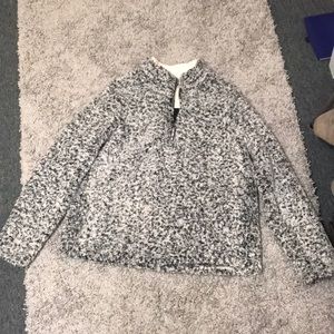 Large fleece half zip